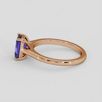 1.58 Ct. Bluish Purple Sapphire Ring, 18K Rose Gold 4