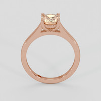 1.47 Ct. Peach Sapphire Ring, 18K Rose Gold 3
