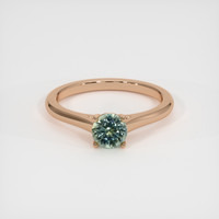0.90 Ct. Sapphire Ring, 18K Rose Gold 1