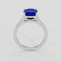 3.56 Ct. Blue Sapphire Ring, 10K White Gold 3