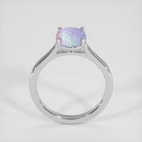0.96 Ct. Multi Color Opal Ring, 10K White Gold 3