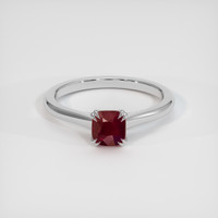 0.69 Ct. Ruby Ring, 10K White Gold 1
