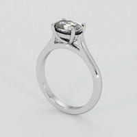 1.09 Ct. Bi Color Sapphire Ring, 10K White Gold 2