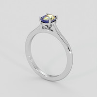 1.08 Ct. Bi Color / Parti Sapphire Ring, 10K White Gold 2