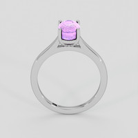 2.43 Ct. Pinkish Purple Sapphire Ring, 10K White Gold 3