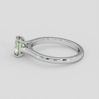 0.95 Ct. Yellowish Green Sapphire Ring, 10K White Gold 4