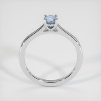 0.60 Ct. Greyish Blue Sapphire Ring, 10K White Gold 3