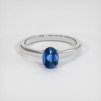 1.17 Ct. Sapphire Ring, 14K White Gold 1