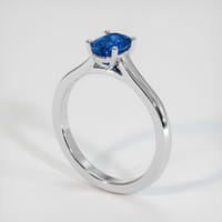 1.17 Ct. Sapphire Ring, 14K White Gold 2