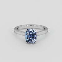 2.28 Ct. Bi Color Tanzanite Ring, 14K White Gold 1
