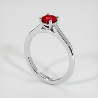 0.68 Ct. Ruby Ring, 14K White Gold 2