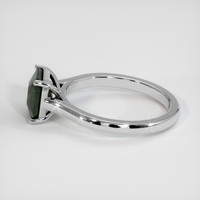 2.08 Ct. Green Sapphire Ring, 14K White Gold 4