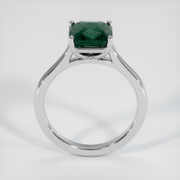 3.02 Ct. Bluish Green Sapphire Ring, 14K White Gold 3