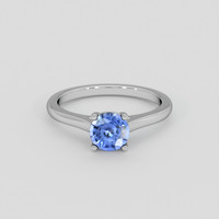 1.04 Ct. Blue Sapphire Ring, 14K White Gold 1