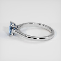 1.11 Ct. Bi Color Sapphire Ring, 14K White Gold 4