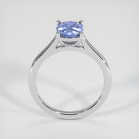 2.00 Ct. Blue Sapphire Ring, 14K White Gold 3