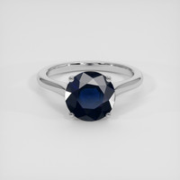 2.51 Ct. Blue Sapphire Ring, 14K White Gold 1