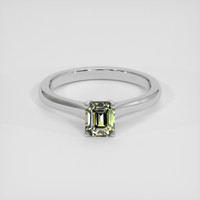 1.31 Ct. Greenish Brown Sapphire Ring, 14K White Gold 1