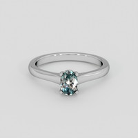 0.43 Ct. Bi Color Sapphire Ring, 14K White Gold 1
