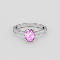 1.83 Ct. Pink Sapphire Ring, 14K White Gold 1