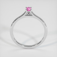 0.25 Ct. Pink Sapphire Ring, 14K White Gold 3