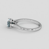 1.25 Ct. Bluish Green Sapphire Ring, 14K White Gold 4