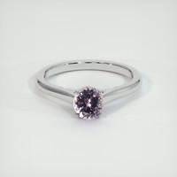 0.92 Ct. Purple Sapphire Ring, 14K White Gold 1