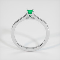 0.20 Ct. Emerald Ring, 18K White Gold 3