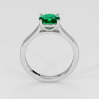 1.09 Ct. Emerald Ring, 18K White Gold 3