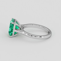 2.96 Ct. Emerald Ring, 18K White Gold 4
