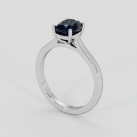 1.63 Ct. Blue Spinel Ring, 18K White Gold 2