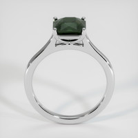 2.08 Ct. Green Sapphire Ring, 18K White Gold 3