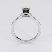 1.59 Ct. Green Sapphire Ring, 18K White Gold 3