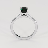 2.11 Ct. Bluish Green Sapphire Ring, 18K White Gold 3