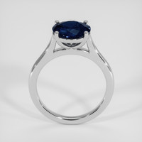 2.51 Ct. Blue Sapphire Ring, 18K White Gold 3