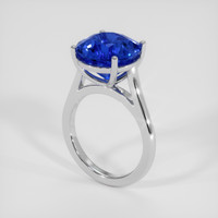 6.41 Ct. Blue Sapphire Ring, 18K White Gold 2