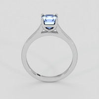 1.47 Ct. Blue Sapphire Ring, 18K White Gold 3