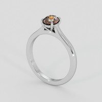 0.99 Ct. Bi Color Sapphire Ring, 18K White Gold 2
