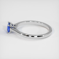 0.94 Ct. Blue Sapphire Ring, 18K White Gold 4