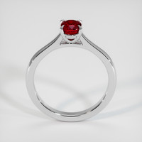 0.79 Ct. Ruby Ring, 18K White Gold 3