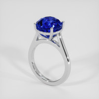 5.16 Ct. Blue Sapphire Ring, 18K White Gold 2