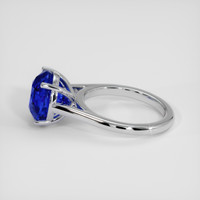 5.16 Ct. Blue Sapphire Ring, 18K White Gold 4