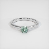 0.40 Ct. Sapphire Ring, 18K White Gold 1