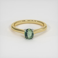 0.73 Ct. Gemstone Ring, 14K White & Yellow 1