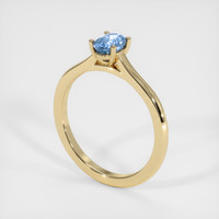 1.12 Ct. Blue Sapphire Ring, 10K Yellow Gold 2