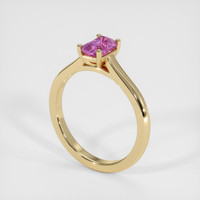 1.06 Ct. Pink Sapphire Ring, 10K Yellow Gold 2