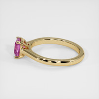 1.06 Ct. Pink Sapphire Ring, 10K Yellow Gold 4