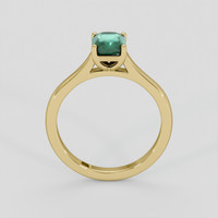1.37 Ct. Bluish Green Sapphire Ring, 10K Yellow Gold 3