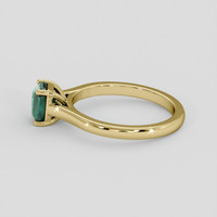 1.37 Ct. Bluish Green Sapphire Ring, 10K Yellow Gold 4