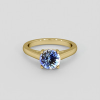 1.57 Ct. Bi Color Sapphire Ring, 10K Yellow Gold 1